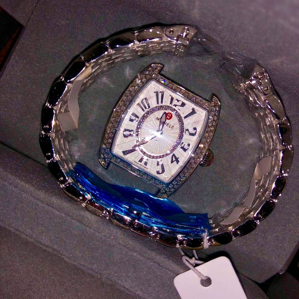 Michele face head watch